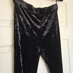 Cotton Candy Black Velvet Pants